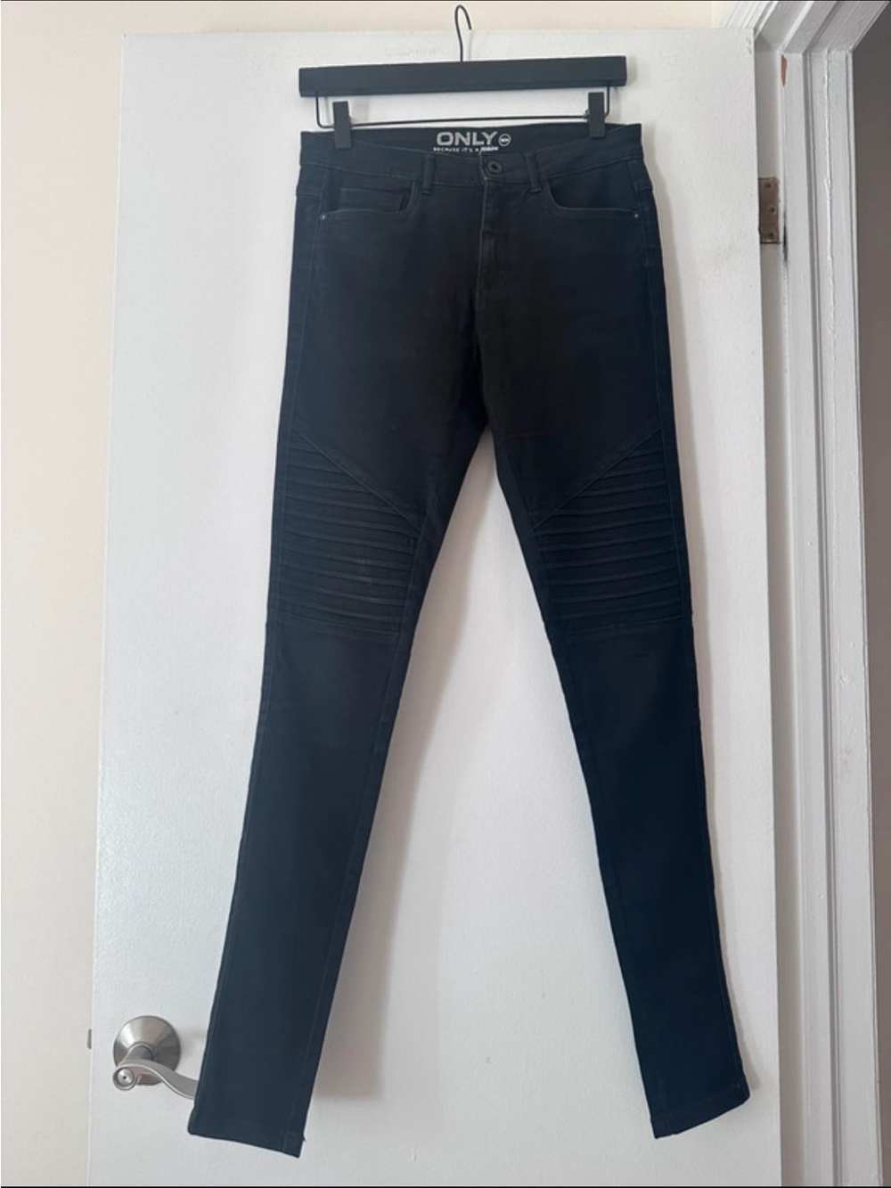 ONLY Black Textured Jeans